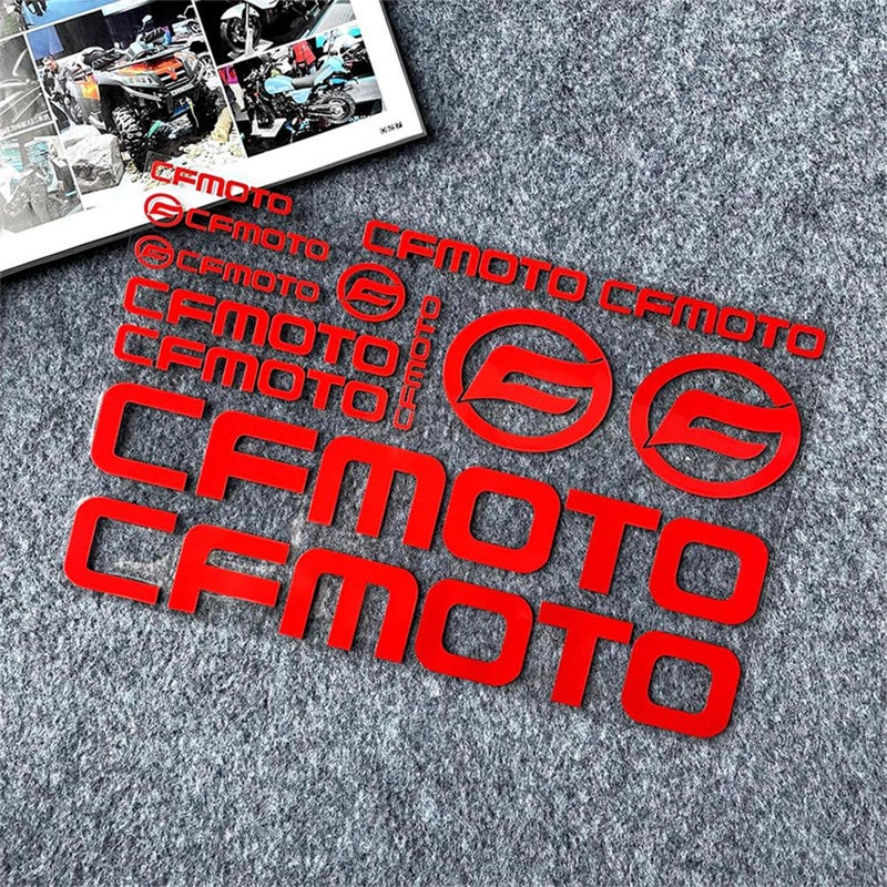 Suitable for CFMoto motorcycle modification, including logo, windshield, fuel tank, waterproof decals, reflective decorative stickers SR/NK.